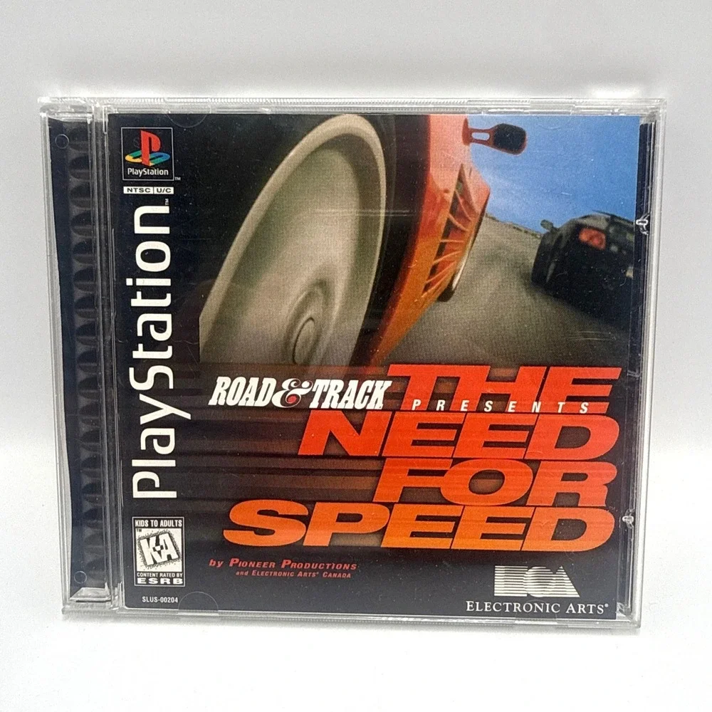Road & Track Presents The Need for Speed Sony PlayStation 1 PS1 SLUS-00204 Black